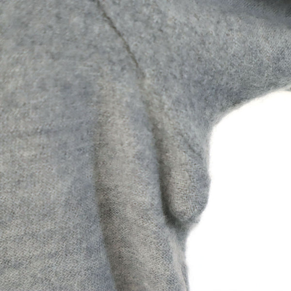 ワイズ 日本製 長袖 ハーフジップ ニット 3 グレー Y 