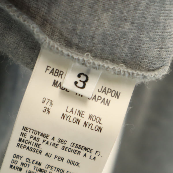 ワイズ 日本製 長袖 ハーフジップ ニット 3 グレー Y 