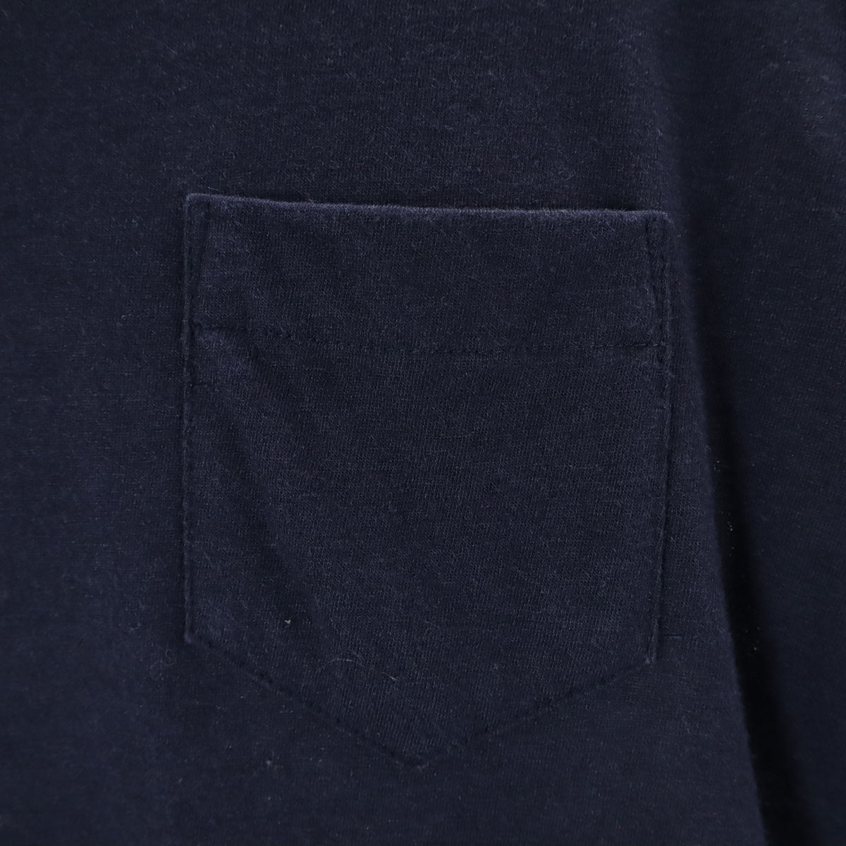 Sacai サカイ 日本製 リネンブレンド 半袖 フリンジ Tシャツ 2 ネイビー ポケT レディース