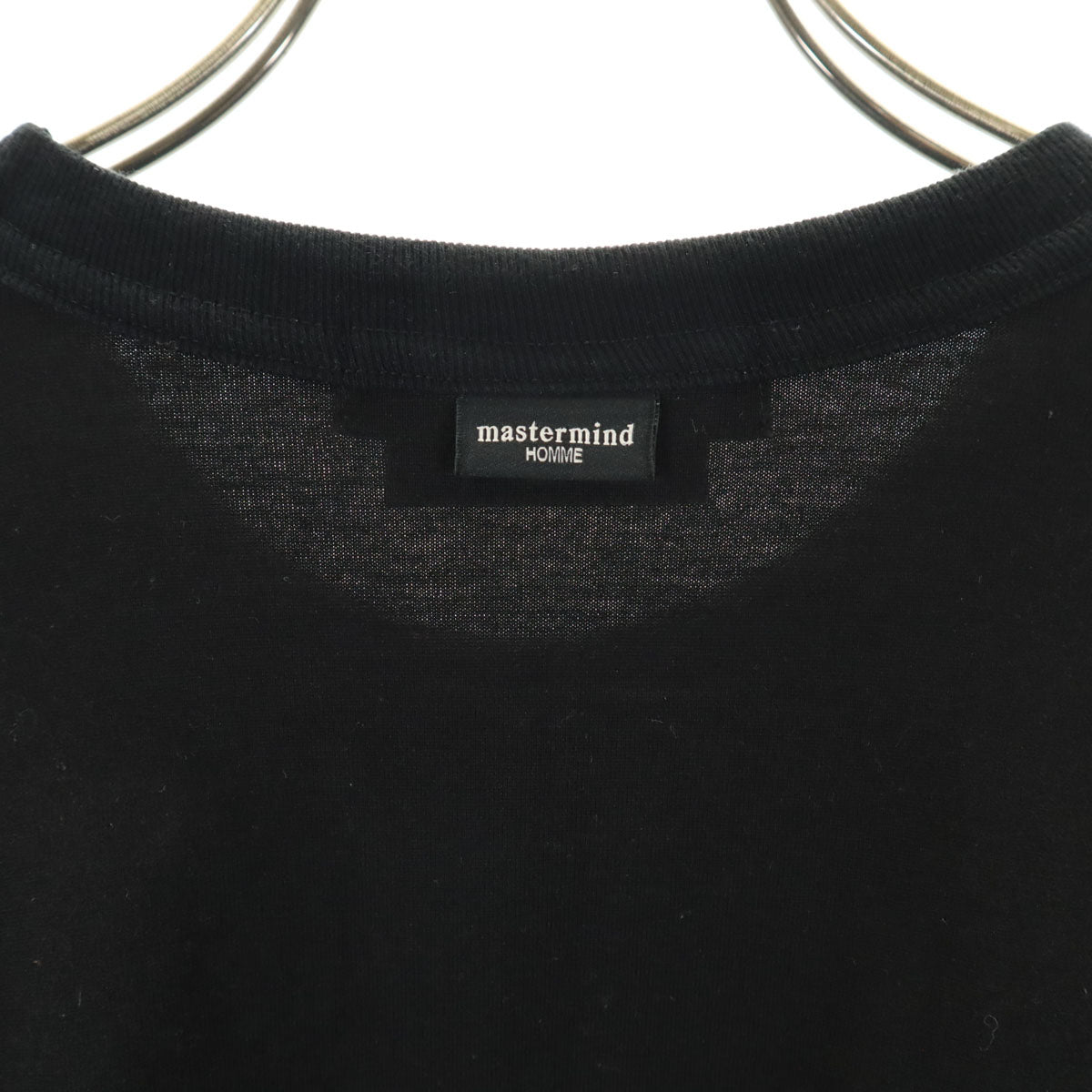 マスターマインドオム A GIRL'S エイガールズ 日本製 ボーダー柄 半袖 Tシャツ L 黒×赤 メンズ