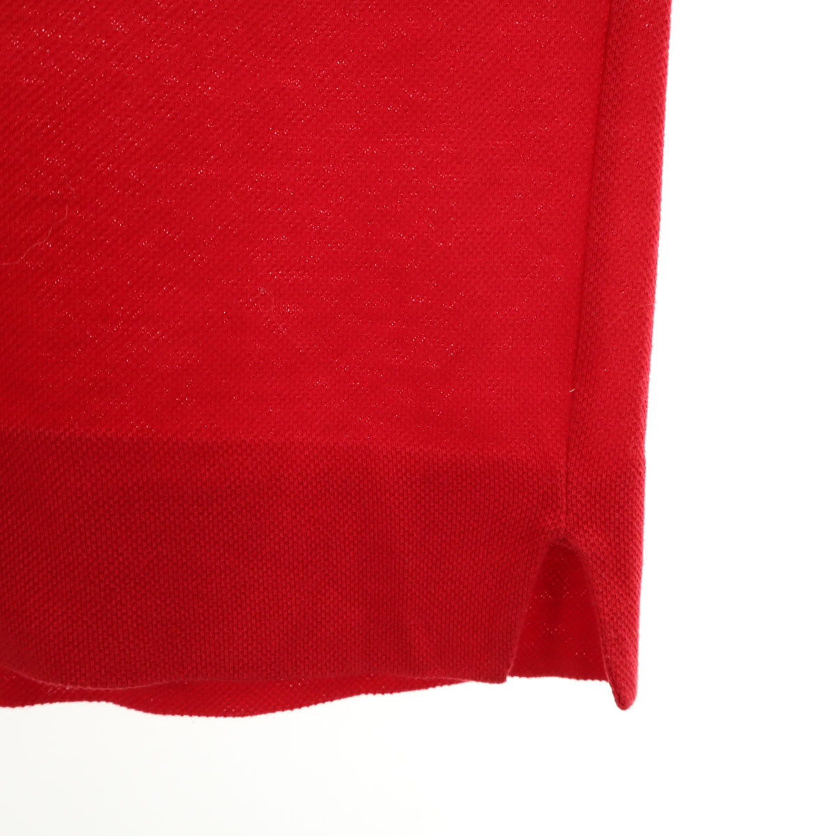 GUCCI グッチ 80s イタリア製 ヴィンテージ 半袖 ポロシャツ M 赤 鹿の子地 メンズ