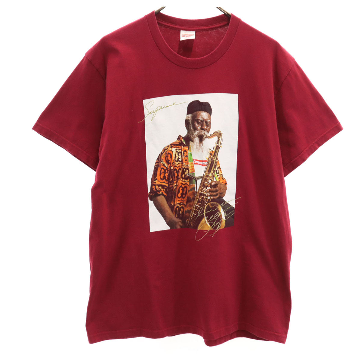 Supreme シュプリーム USA製 ファラオ サンダース 半袖 Tシャツ M ワインレッド系 メンズ