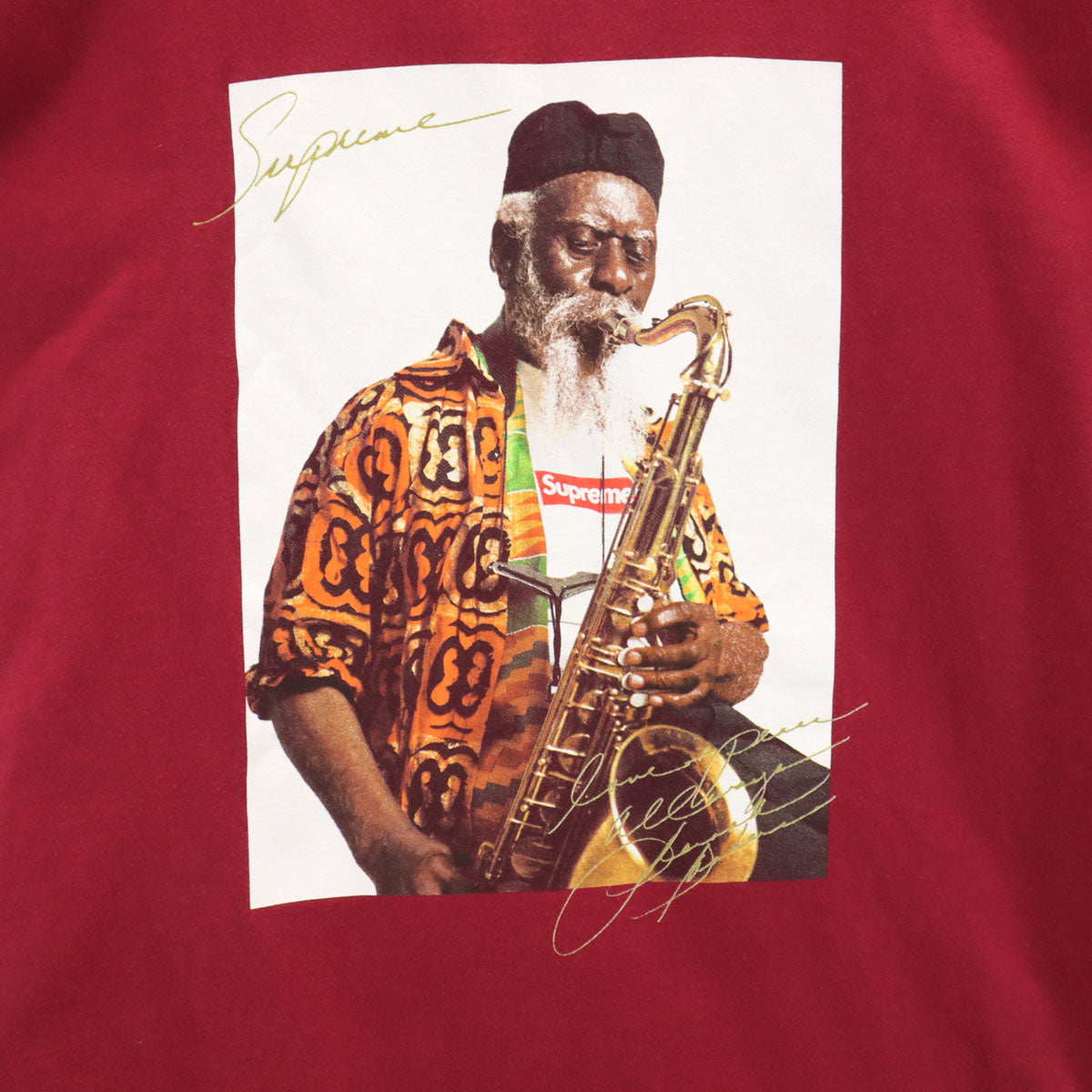 Supreme シュプリーム USA製 ファラオ サンダース 半袖 Tシャツ M ワインレッド系 メンズ