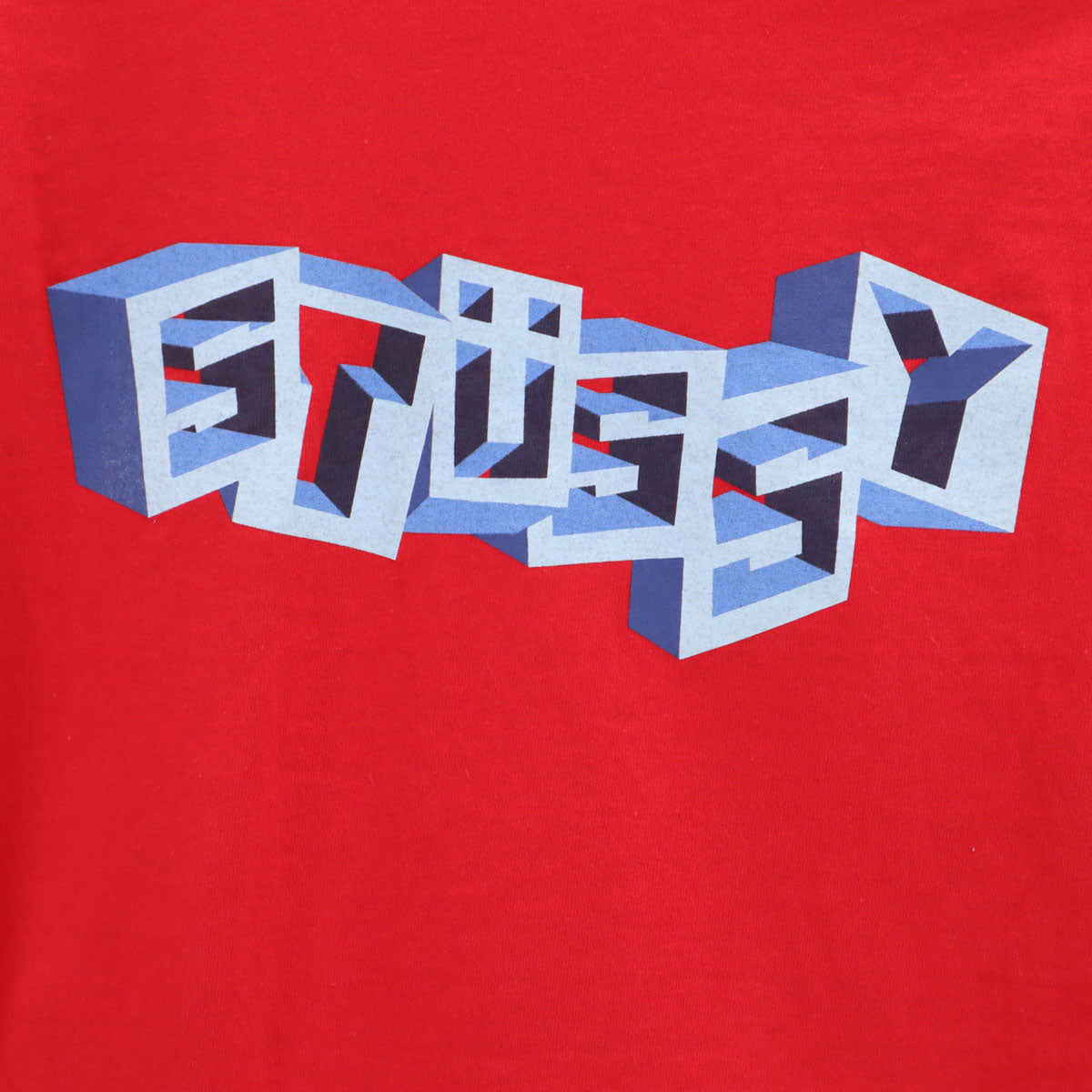 STUSSY ステューシー 90s USA製 オールド 紺タグ 半袖 シングルステッチ Tシャツ M レッド メンズ