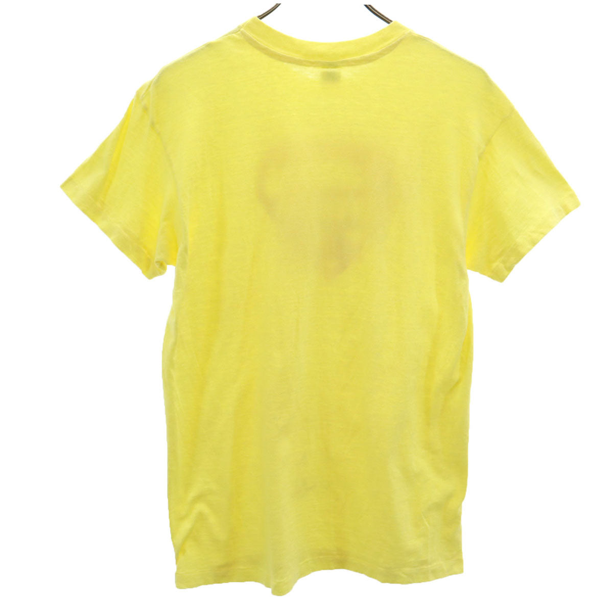 Hanes ヘインズ 70s USA製 ヴィンテージ オレンジタグ SUPER DAD 半袖 Tシャツ L イエロー シングルステッチ メンズ