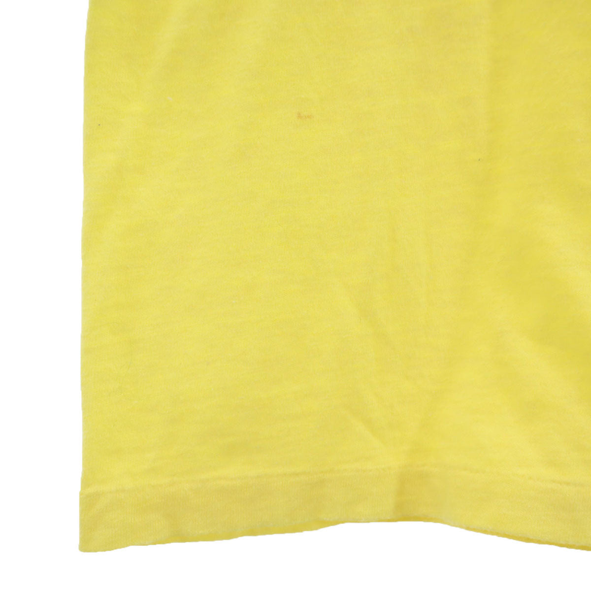 Hanes ヘインズ 70s USA製 ヴィンテージ オレンジタグ SUPER DAD 半袖 Tシャツ L イエロー シングルステッチ メンズ
