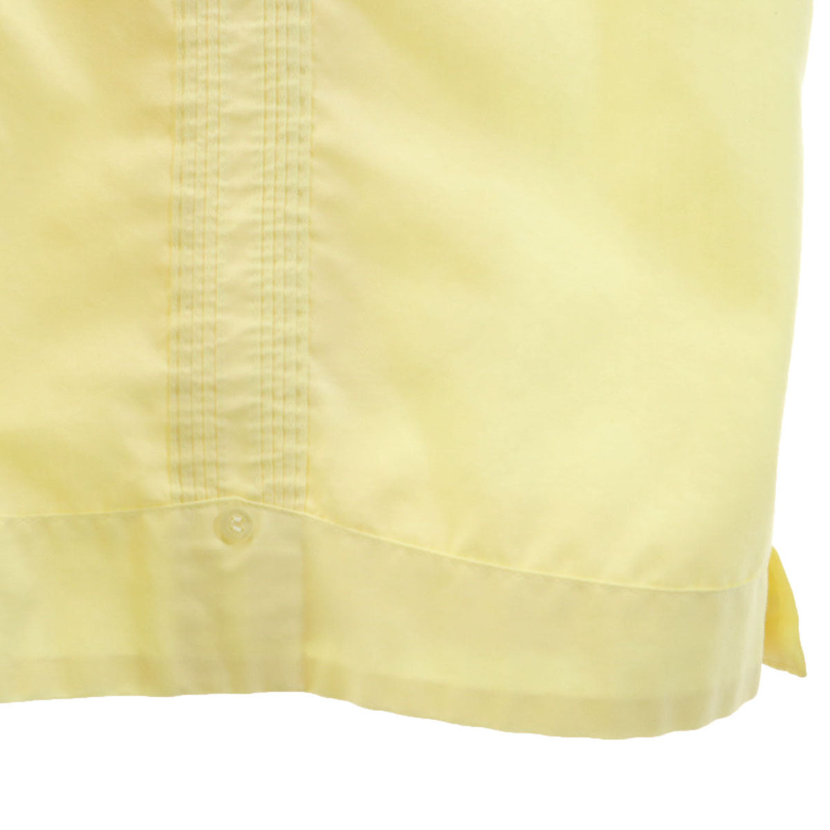 80s ヴィンテージ 半袖 キューバシャツ L イエロー メンズ