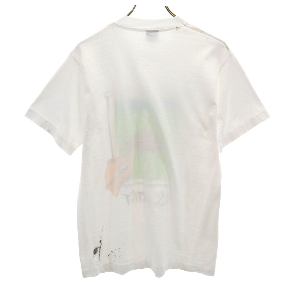 FRUIT OF THE LOOM フルーツオブザルーム 90s USA製 オールド B.S.ARTIST 半袖 Tシャツ M ホワイト シングルステッチ メンズ