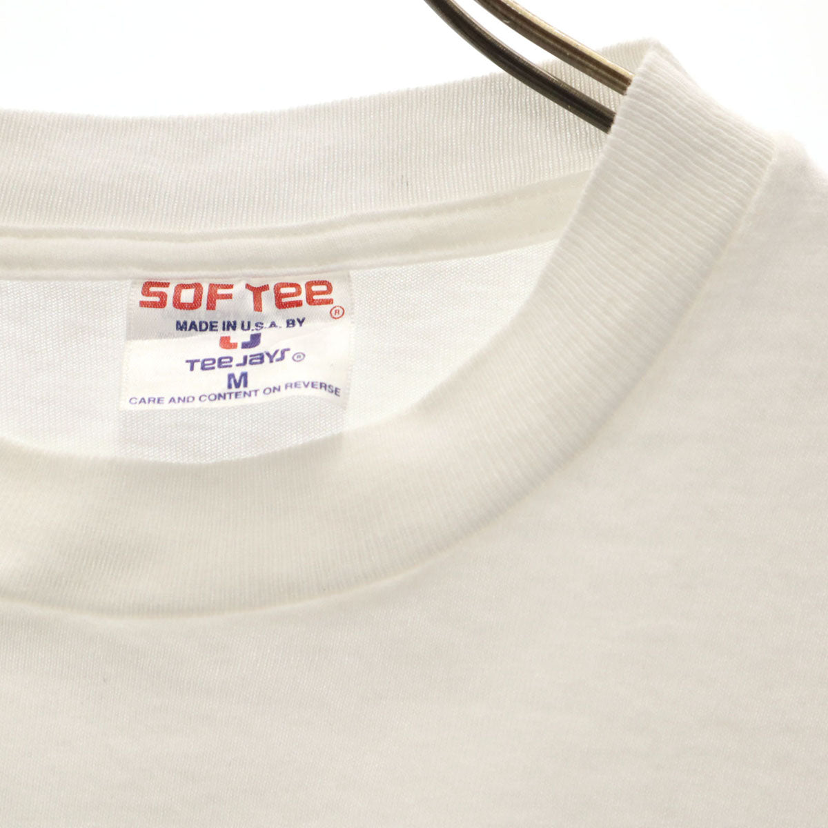 ソフティー 90s USA製 オールド ベースボール 半袖 Tシャツ M ホワイト 野球 シングルステッチ メンズ