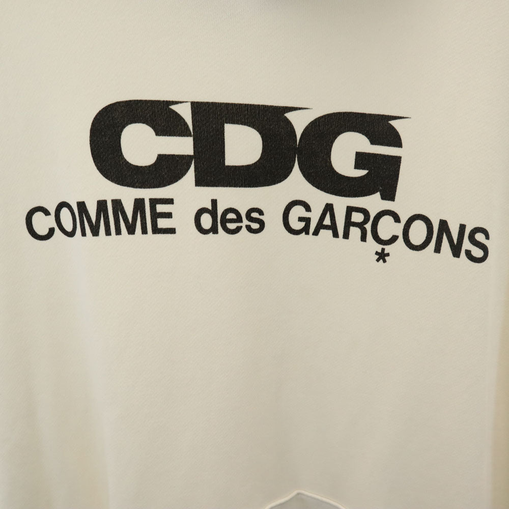 グッドデザインショップ コムデギャルソン 長袖 スウェットパーカー XL ホワイト GOOD DESIGN SHOP COMME des GARCONS メンズ