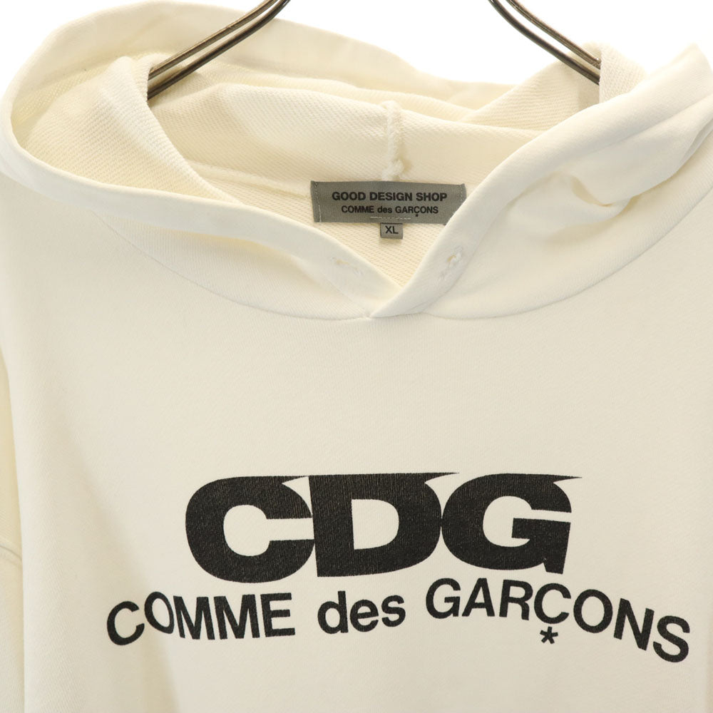 グッドデザインショップ コムデギャルソン 長袖 スウェットパーカー XL ホワイト GOOD DESIGN SHOP COMME des GARCONS メンズ