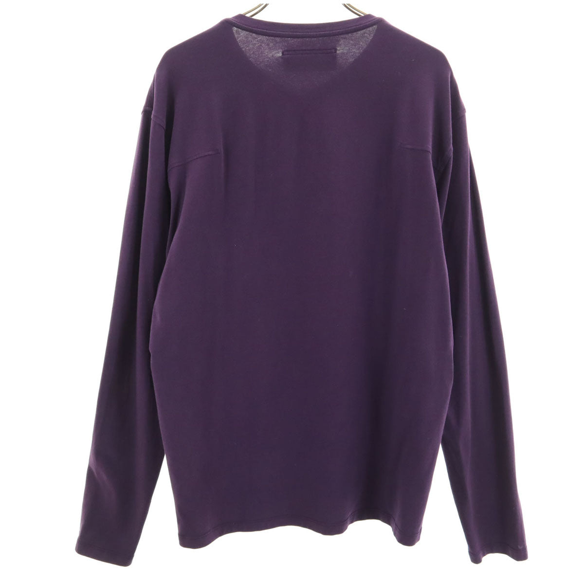 Zegna Sport ゼニアスポーツ 長袖 Vネック ストレッチ Tシャツ パープル カットソー メンズ