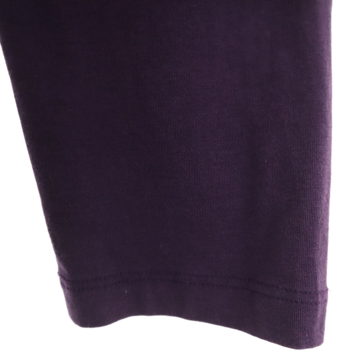 Zegna Sport ゼニアスポーツ 長袖 Vネック ストレッチ Tシャツ パープル カットソー メンズ