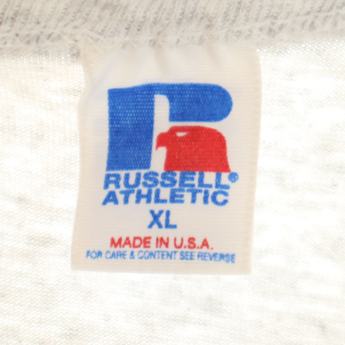 RUSSELL ATHLETIC ラッセルアスレチック 90s USA製 オールド カレッジ 半袖 Tシャツ XL グレー バスケットボール メンズ