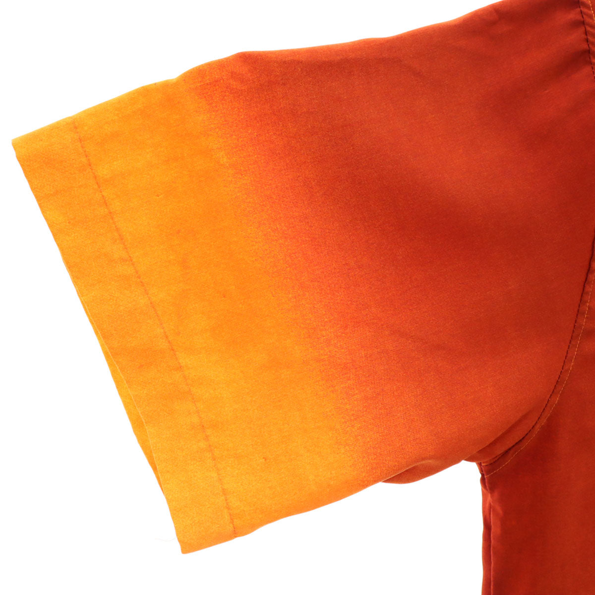 ROORA CLASSIC るろうに剣心 相楽左之助 半袖 オープンカラーシャツ 2XL オレンジ ビッグサイズ メンズ