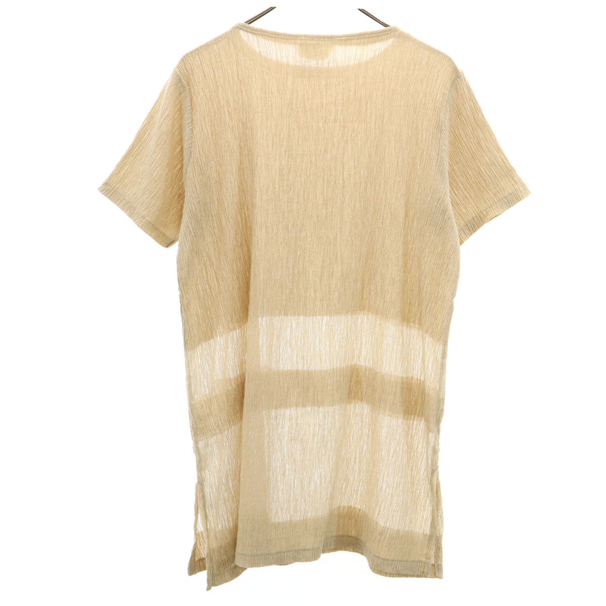 HAI SPORTING GEAR ハイスポーティングギア 80s 90s オールド 半袖 チュニック丈 カットソー M ベージュ イッセイミヤケ レディース