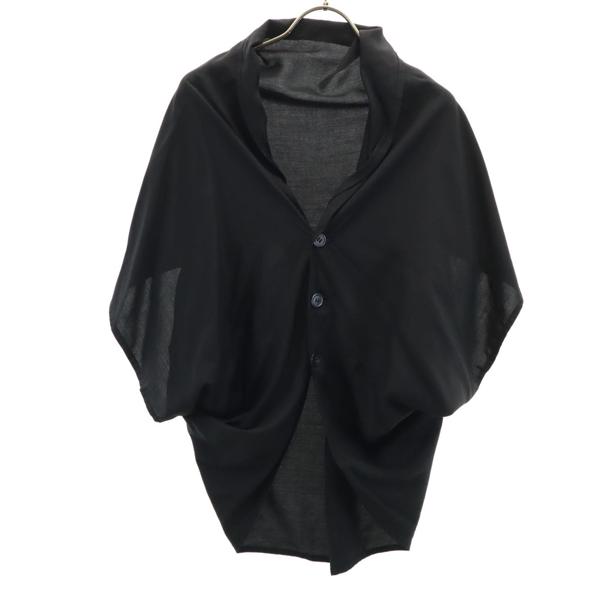 Y’s ワイズ 日本製 ノースリーブ シャツ 3 ブラック ヨウジヤマモト レディース Y's ワイズ 日本製 ノースリーブ シャツ 3 ブラック ヨウジヤマモト