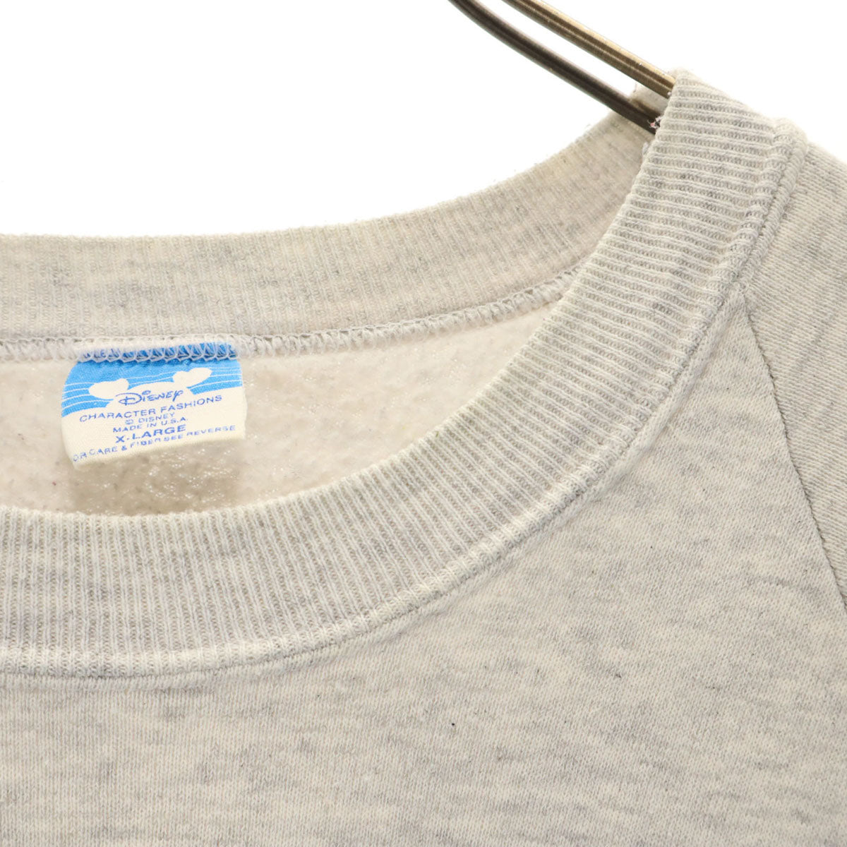 Disney ディズニー 90s USA製 オールド 長袖 スウェット トレーナー XL グレー メンズ