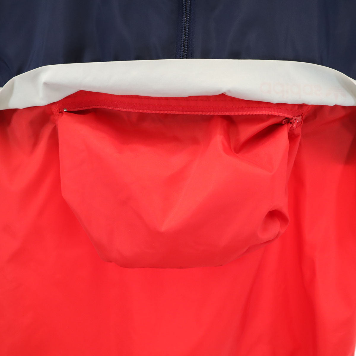 adidas アディダス 80s ヴィンテージ アノラックパーカー S ネイビー ポケッタブル メンズ