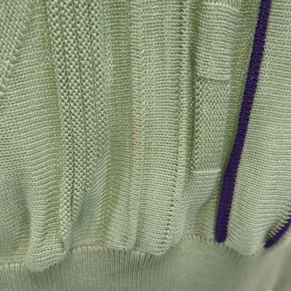 BALENCIAGA SPORT バレンシアガ スポーツ 90s オールド 長袖 ニット M くすみミント レディース