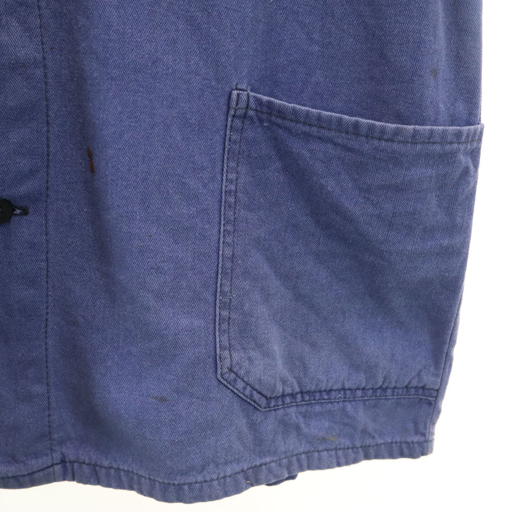 OZ KPT NALEPKU PRESOV 70s ヴィンテージ ヘリンボーン ユーロミリタリー ワークジャケット 紺紫 メンズ