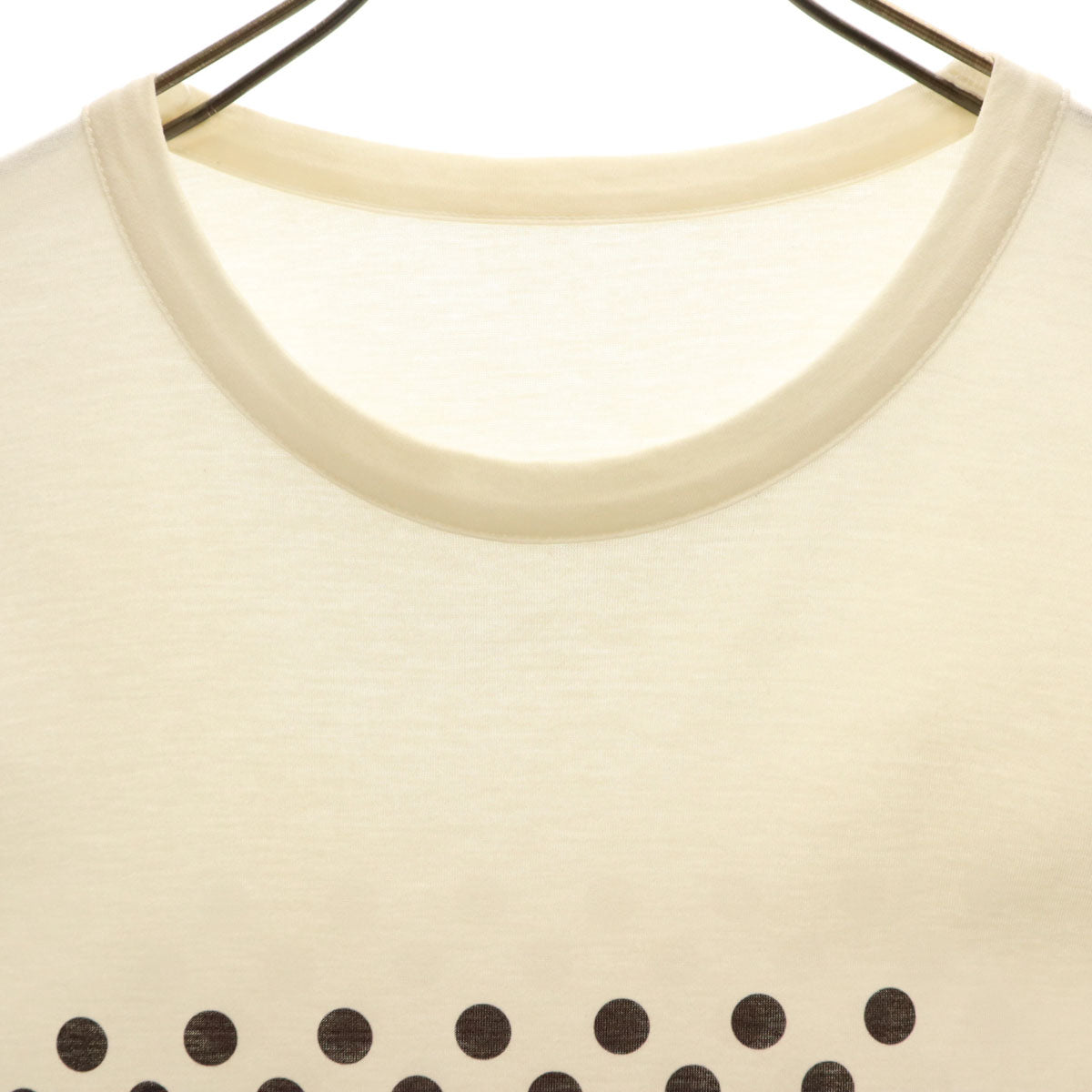 Ground Y グランドワイ 河鍋暁斎 コラボ 日本製 美人十二ヵ月カレンダー二月 半袖 Tシャツ 3 アイボリー ヨウジヤマモト メンズ