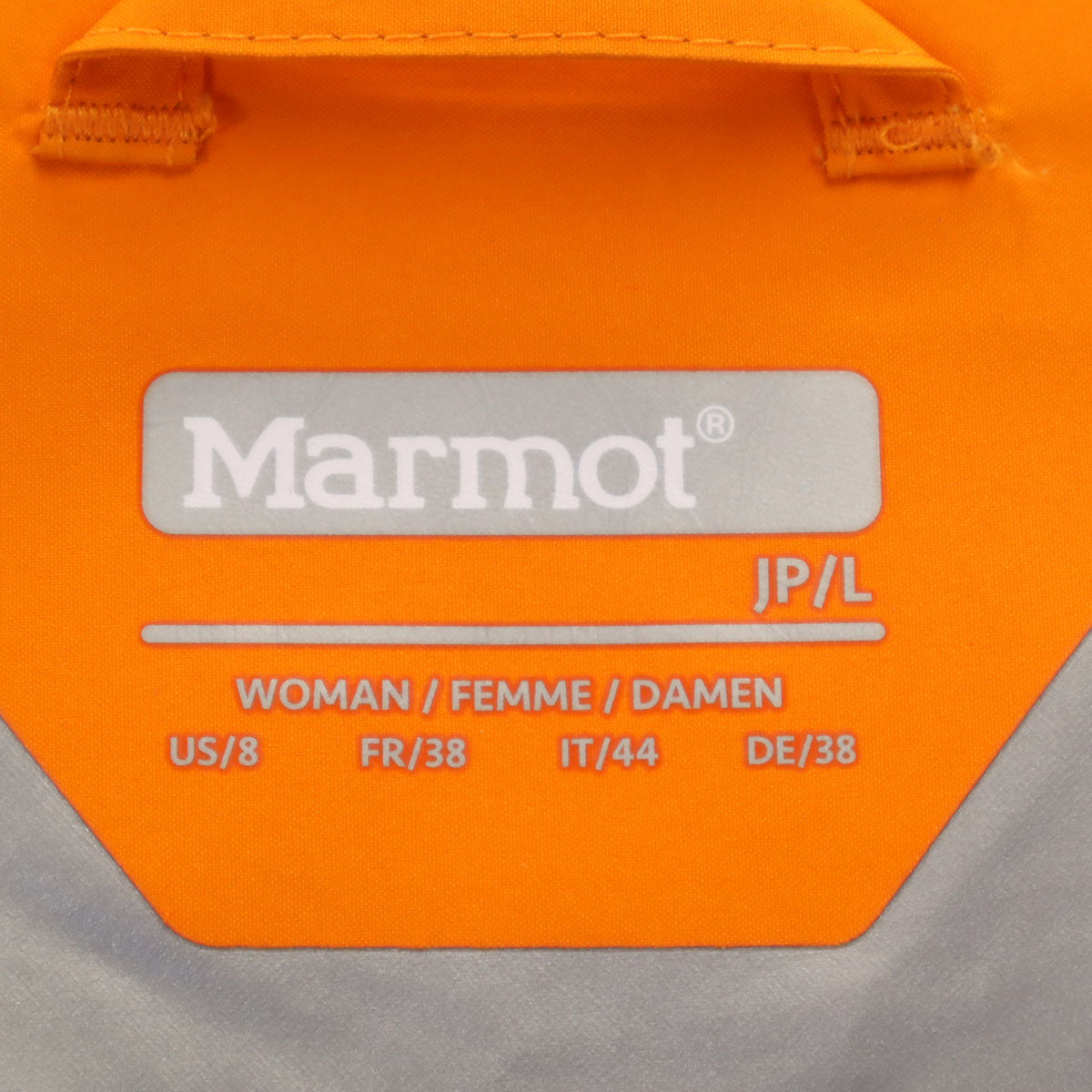 MARMOT マーモット レインジャケット L オレンジ アウトドア レディース