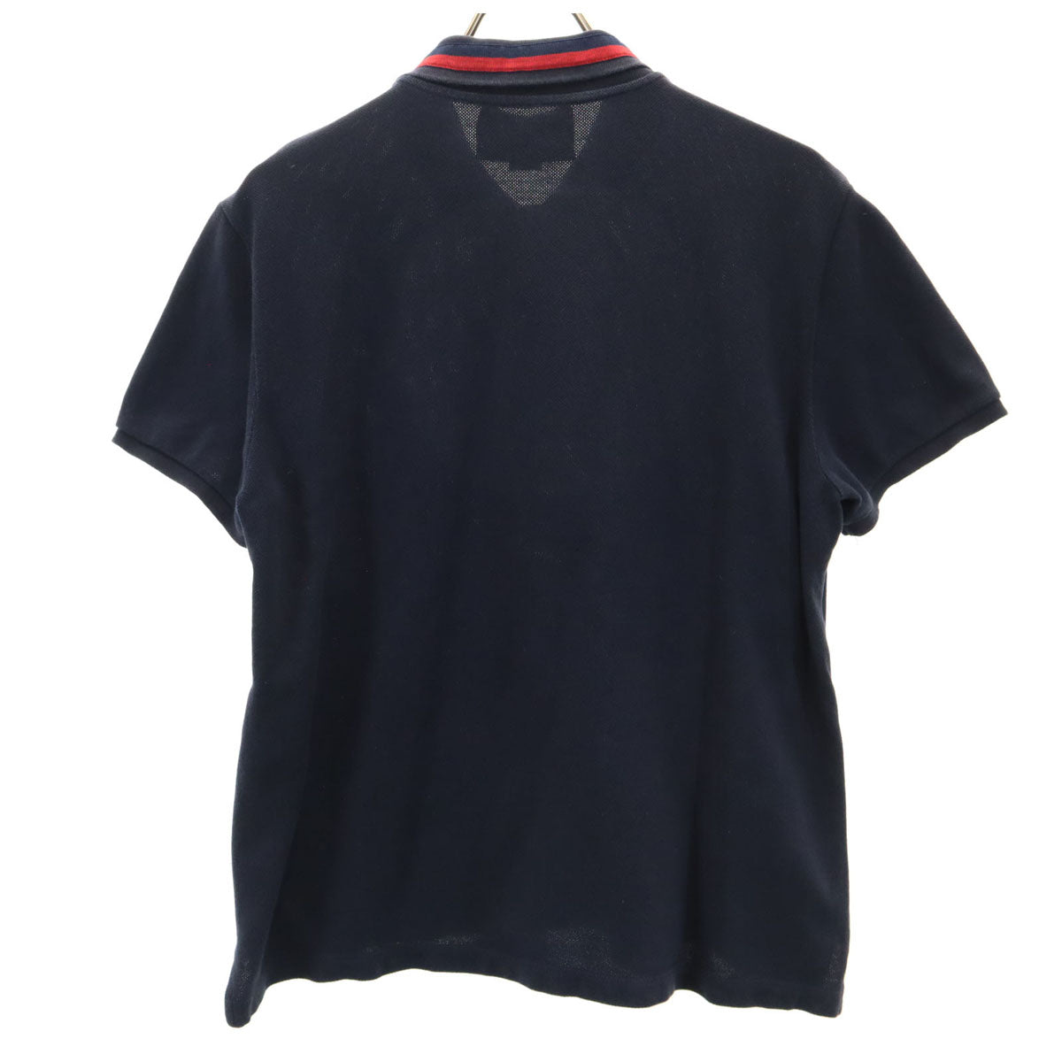 GUCCI グッチ イタリア製 半袖 ポロシャツ L 濃紺 鹿の子 レディース