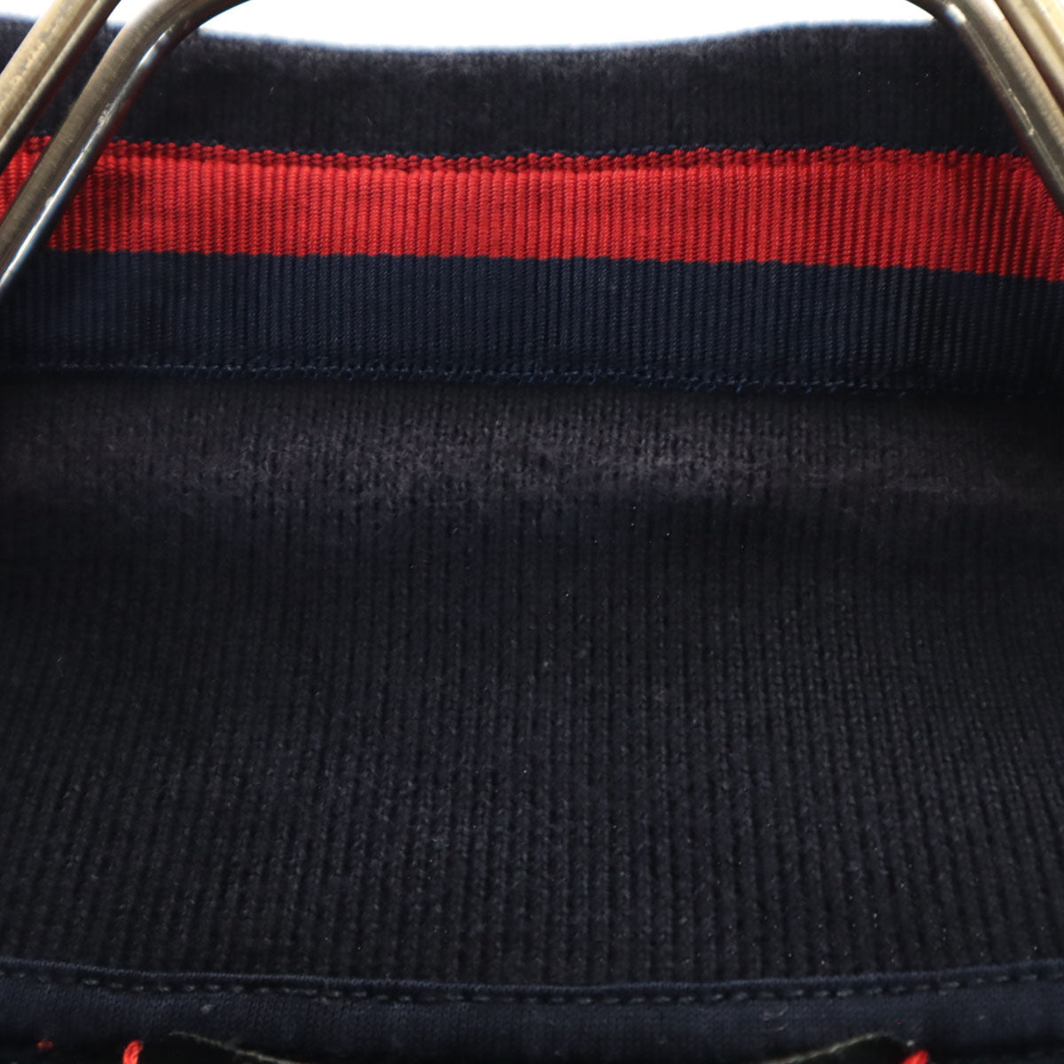 GUCCI グッチ イタリア製 半袖 ポロシャツ L 濃紺 鹿の子 レディース