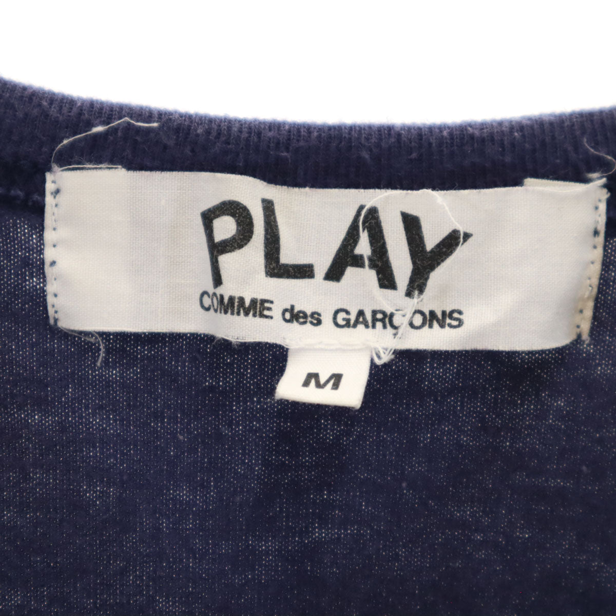 PLAY COMME des GARCONS プレイコムデギャルソン 2012年 日本製 半袖 Tシャツ M ネイビー レディース