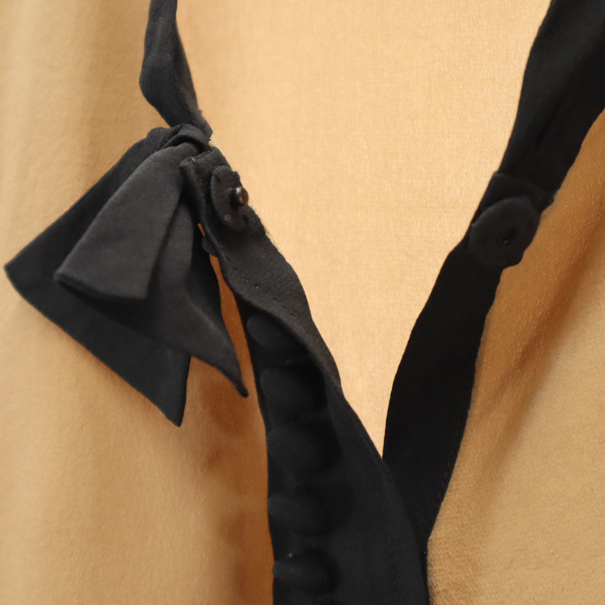 MARNI マルニ ポルトガル製 シルク 半袖 ブラウス 38 ブラウン プル