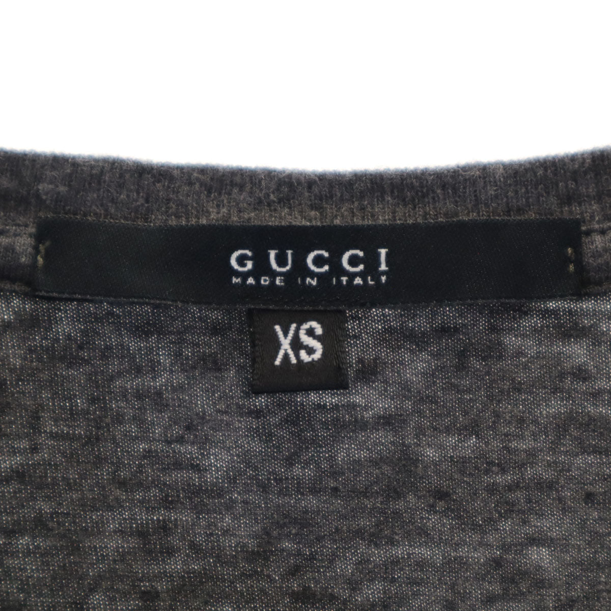 GUCCI グッチ イタリア製 半袖 Tシャツ XS チャコールグレー ポケT メンズ