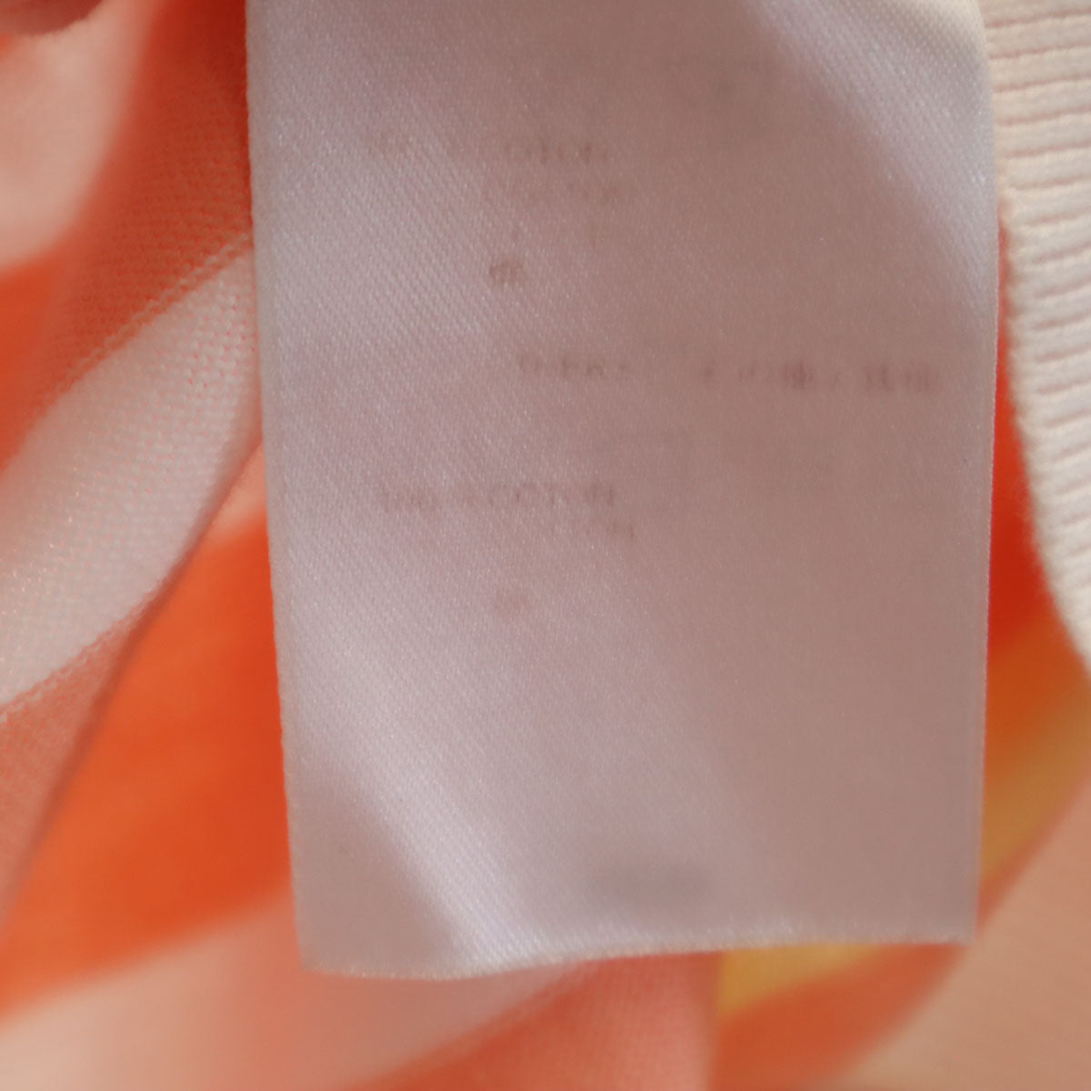 LOUIS VUITTON ルイヴィトン イタリア製 ボーダー柄 ノースリーブ ニット XS サーモンピンク レディース