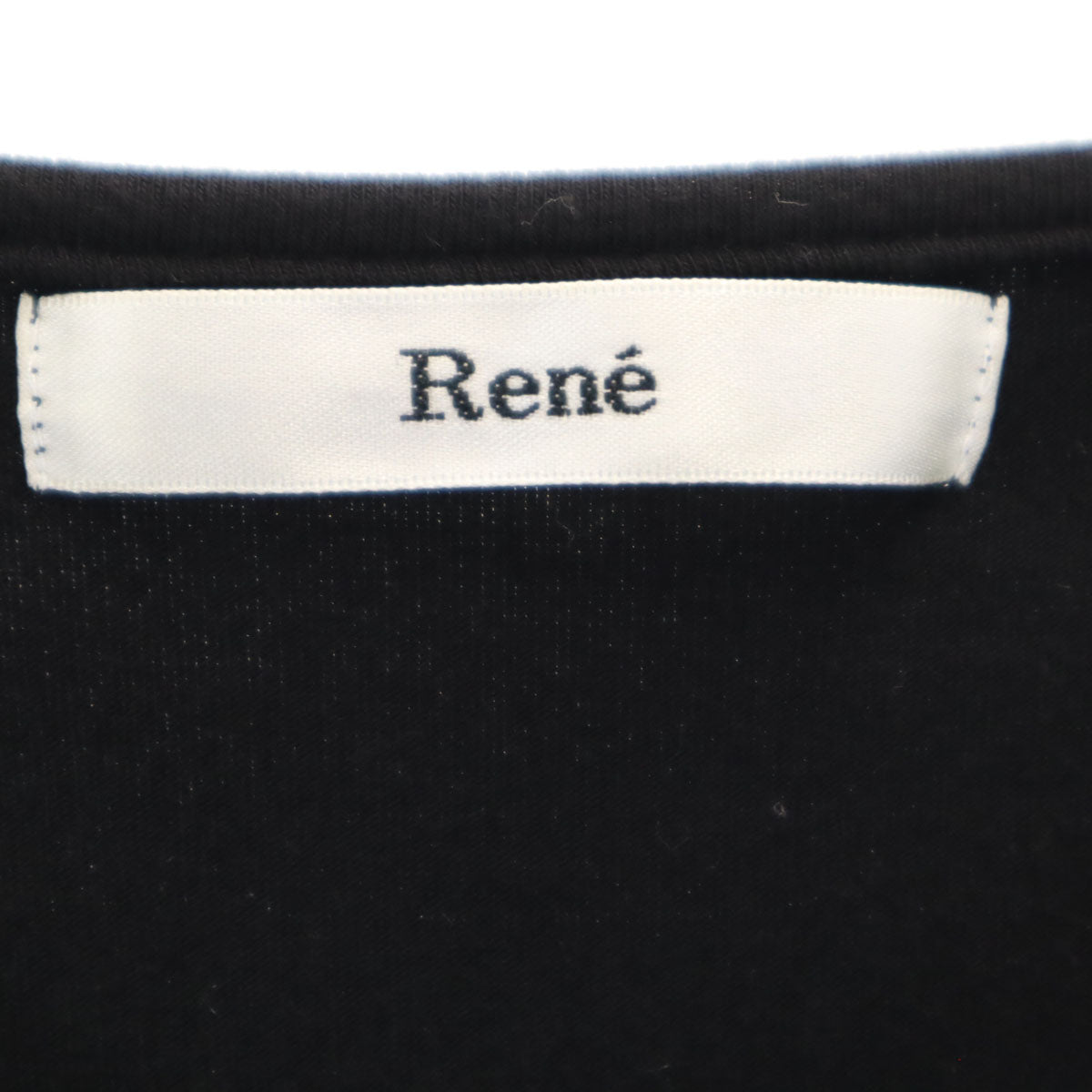 Rene ルネ 日本製 半袖 Tシャツ 38 黒 レディース
