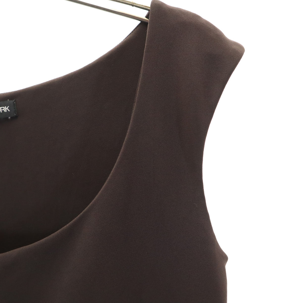 FOXEY NEW YORK フォクシーニューヨーク 日本製 ノースリーブ カットソー ブラウン レディース