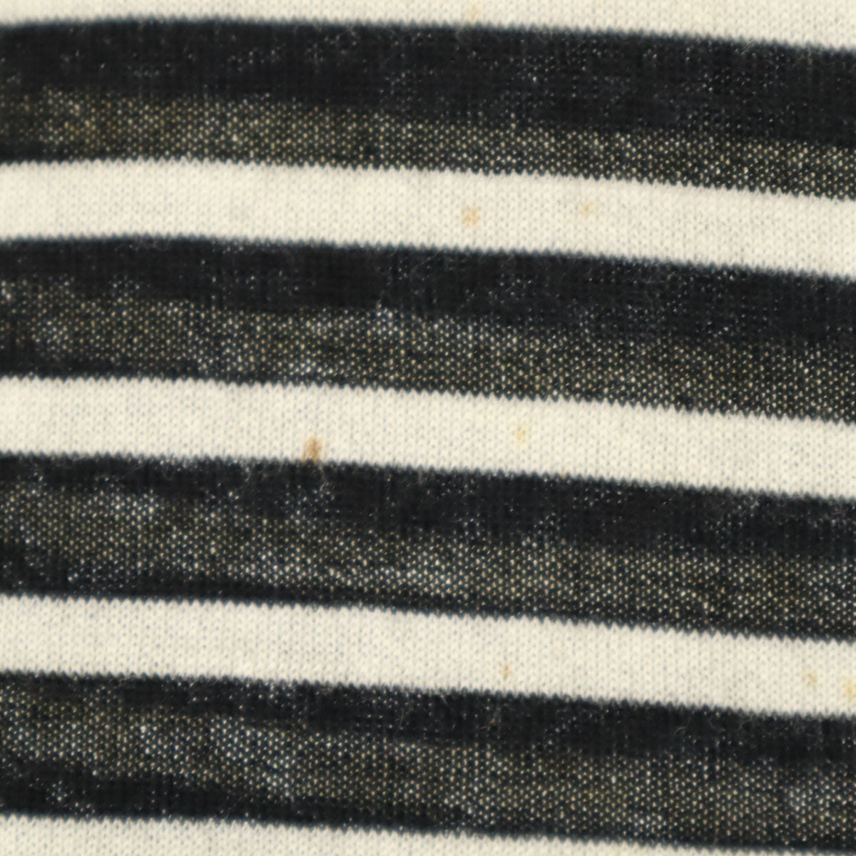 SAINT LAURENT サンローラン イタリア製 ボーダー柄 半袖 Vネック ニット XS ブラック レディース