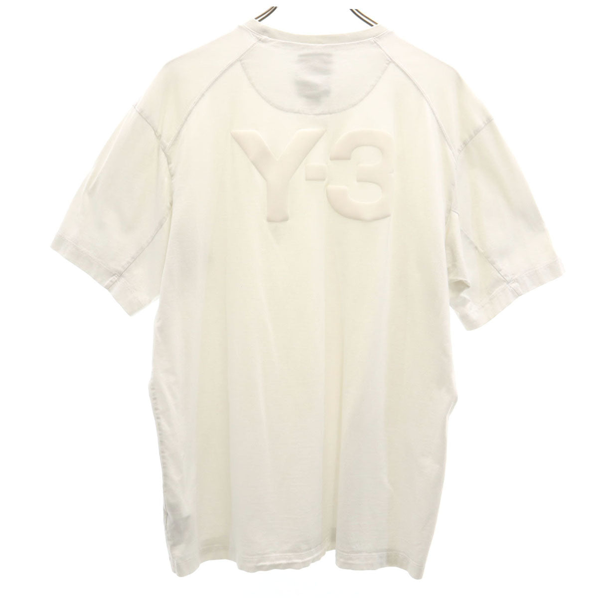 Y-3 ワイスリー バックロゴ 半袖 Tシャツ L ホワイト系 ヨウジヤマモト メンズ