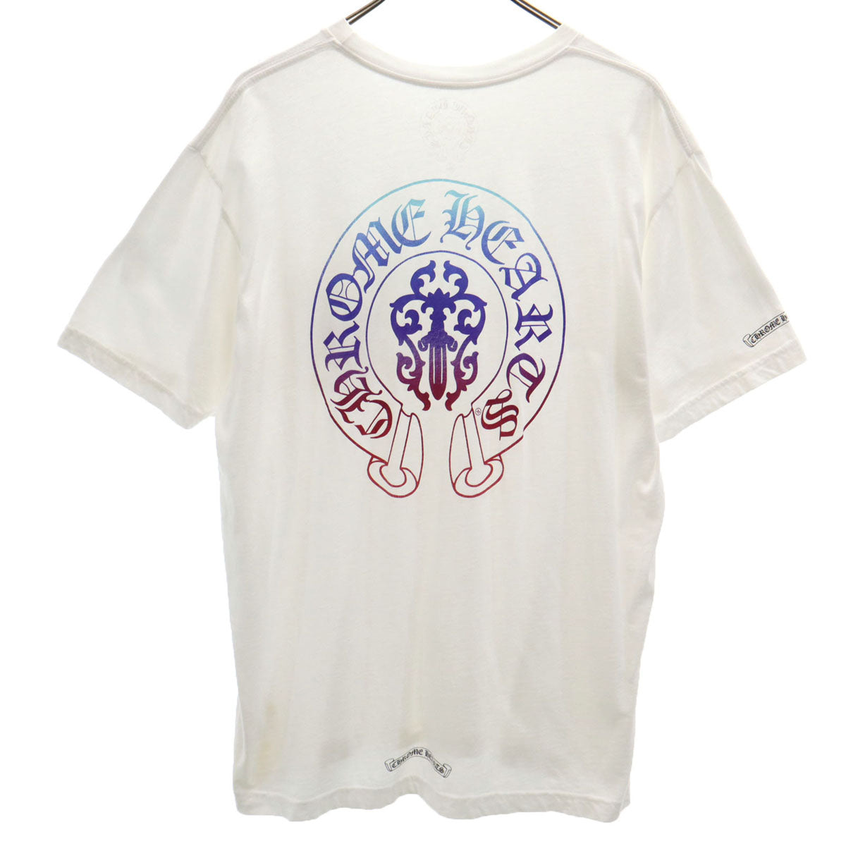 CHROME HEARTS クロムハーツ USA製 バックロゴ 半袖 Tシャツ XL ホワイト メンズ