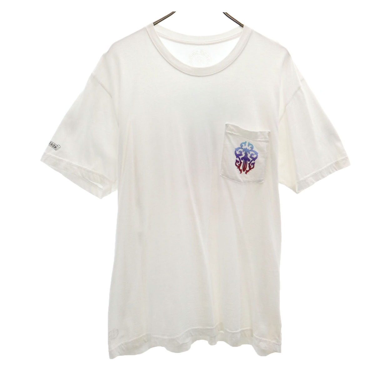 CHROME HEARTS クロムハーツ USA製 バックロゴ 半袖 Tシャツ XL ホワイト メンズ