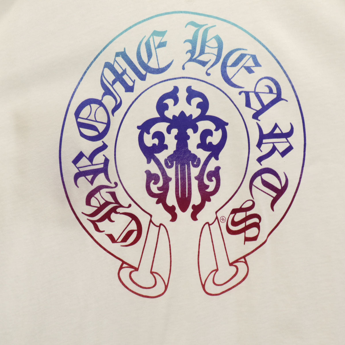 CHROME HEARTS クロムハーツ USA製 バックロゴ 半袖 Tシャツ XL ホワイト メンズ