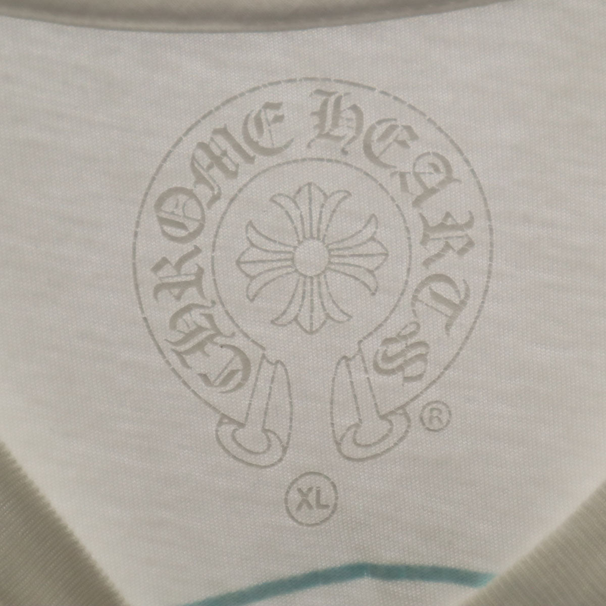 CHROME HEARTS クロムハーツ USA製 バックロゴ 半袖 Tシャツ XL ホワイト メンズ