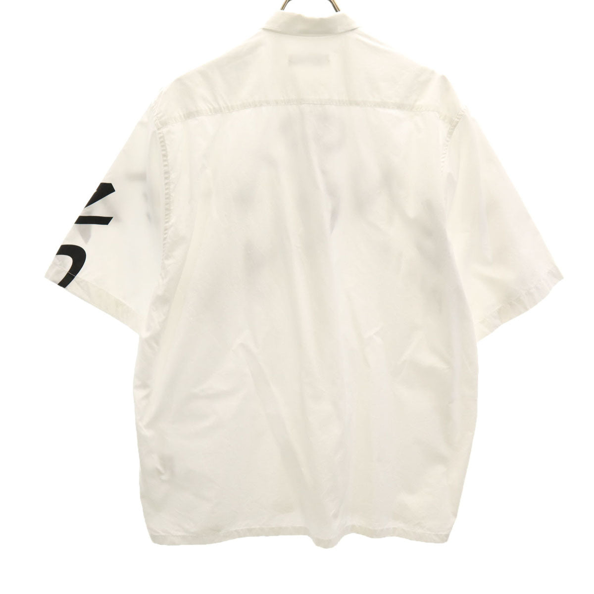 GIVENCHY ジバンシィ ポルトガル製 半袖 コットンシャツ 38 ホワイト メンズ