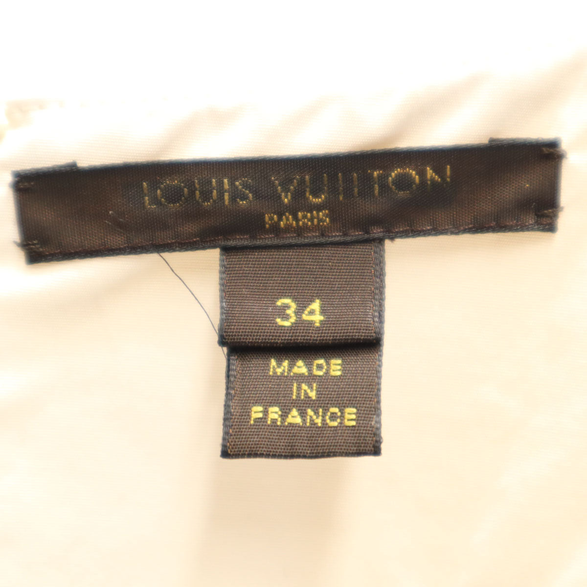 LOUIS VUITTON ルイヴィトン フランス製 半袖 ビスチェ 34 アイボリー レディース