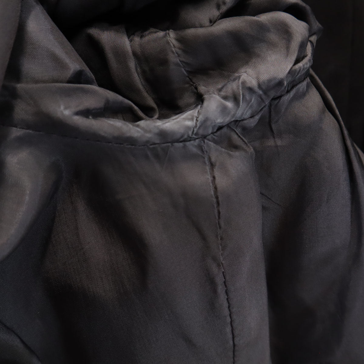 Emporio Armani エンポリオアルマーニ 90s イタリア製 ウール オールド パンツスーツ 上下 セットアップ 38/42 黒 レディース