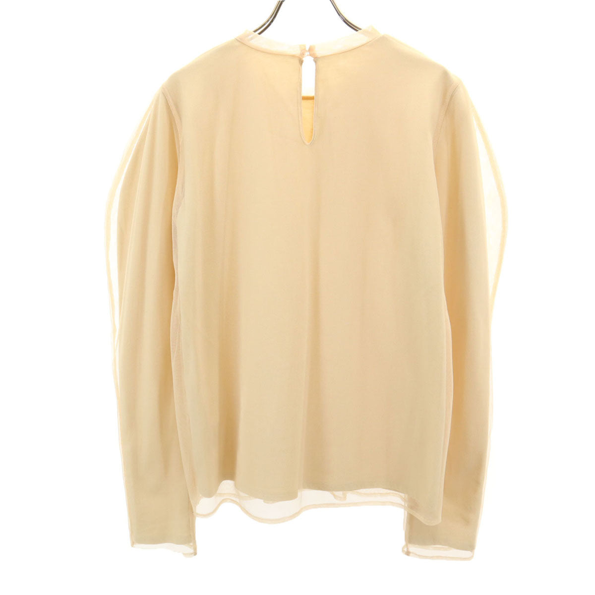 CLANE クラネ 長袖 メッシュレイヤード カットソー 2 ベージュ トップス レディース