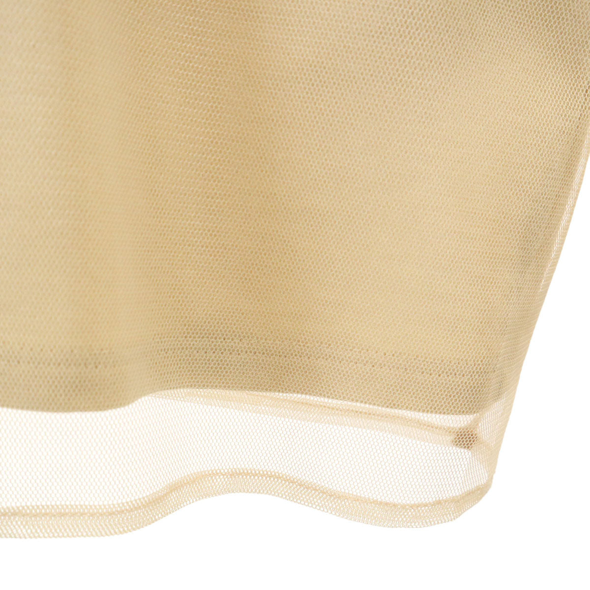 CLANE クラネ 長袖 メッシュレイヤード カットソー 2 ベージュ トップス レディース