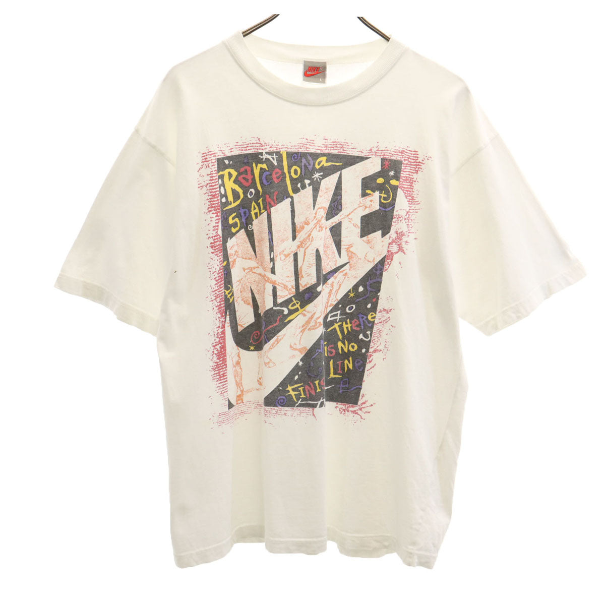 NIKE ナイキ 90s 00s 銀タグ オールド 半袖 Tシャツ L ホワイト メンズ