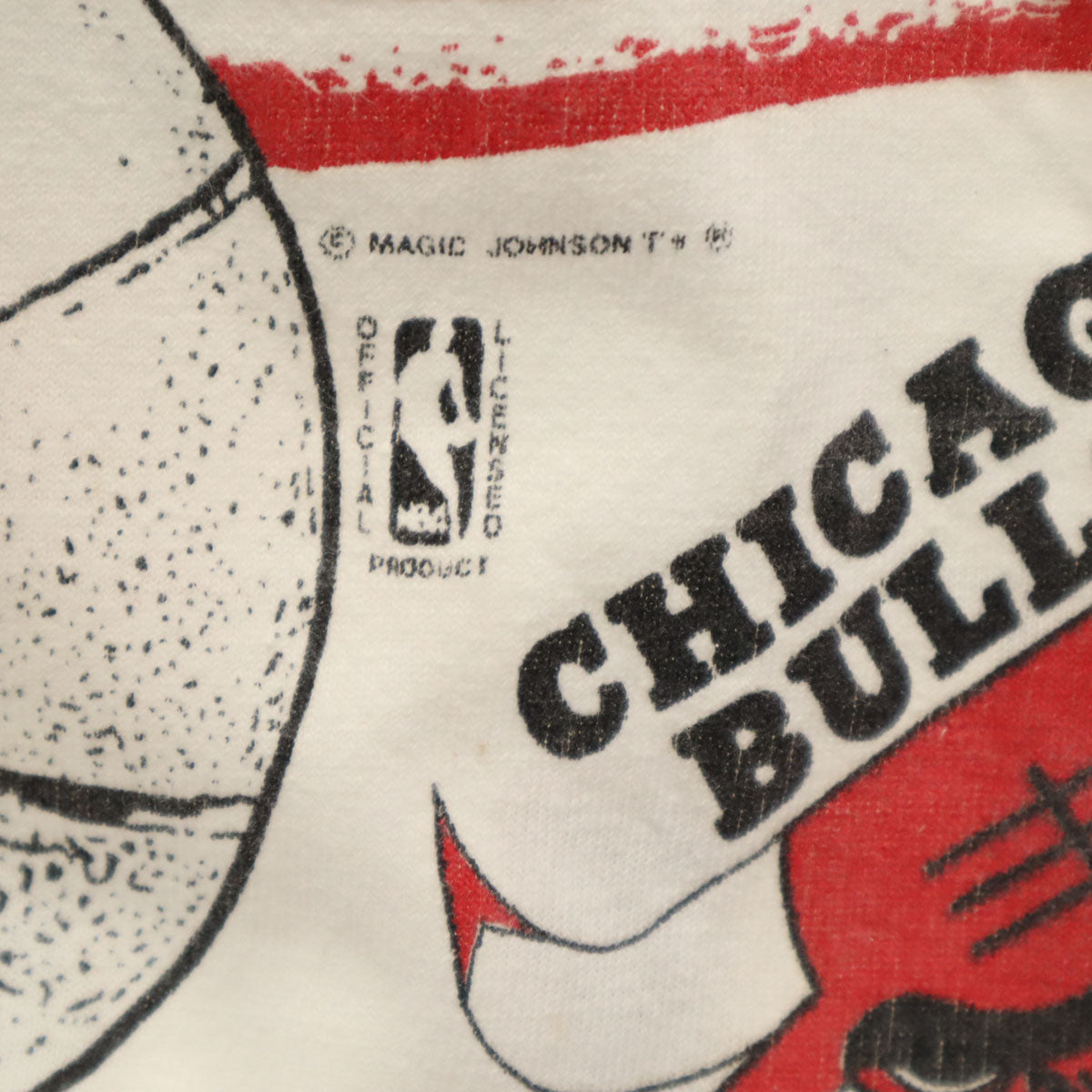 MICHAEL ATHLETIC DEPT 90s マジックジョンソンズT NBA シカゴ・ブルズ 半袖 Tシャツ XL ホワイト Chicago Bulls シングルステッチ メンズ