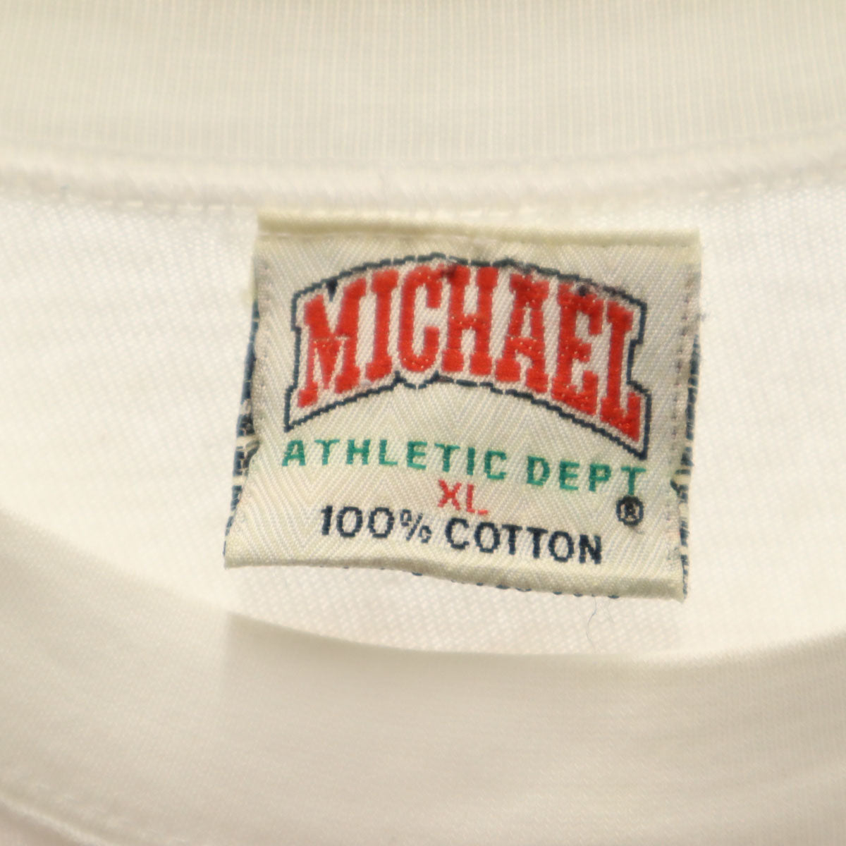 MICHAEL ATHLETIC DEPT 90s マジックジョンソンズT NBA シカゴ・ブルズ 半袖 Tシャツ XL ホワイト Chicago Bulls シングルステッチ メンズ