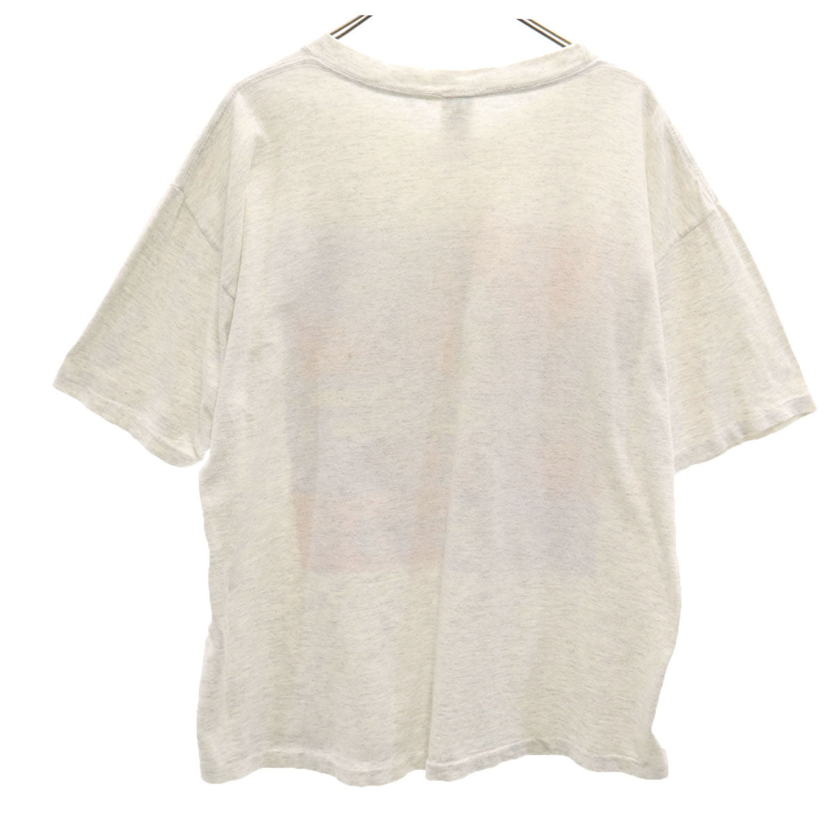 adidas アディダス 90s USA製 オールド トレフォイルロゴ 半袖 Tシャツ L グレー シングルステッチ メンズ